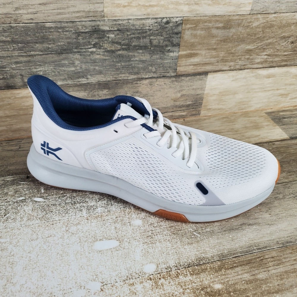 KURU ATOM Fusion Mens Shoes Sz 11 M Running Bright White Gum Lace Up Sneakers